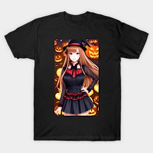 Kawaii Anime Girl Witch T-Shirt